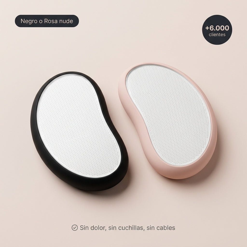 Cara de nano cristal de las depiladoras kalora negra y rosa