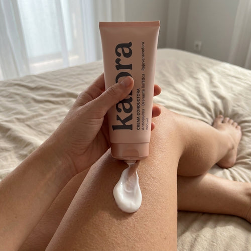 Crema conductora kalora en uso